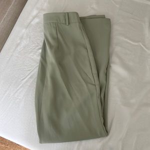 Green dress pants